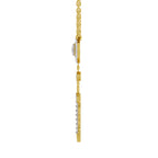 Lab Grown Diamond Necklace 0.59 Carat IGI Certified Round Shape 925 Sterling Silver Gold Plated Dream Catcher Pendant Necklace