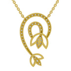 Lab Grown Diamond Necklace 1.3 Carat IGI Certified Round Shape 925 Sterling Silver Gold Plated Deram Catcher Pendant Necklace