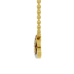 Lab Grown Diamond Necklace 0.25 Carat IGI Certified Round Shape 925 Sterling Silver Gold Plated Infinity Pendant Necklace