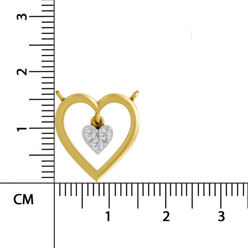 Sparq 0.09ct Dainty Diamond Heart Necklace