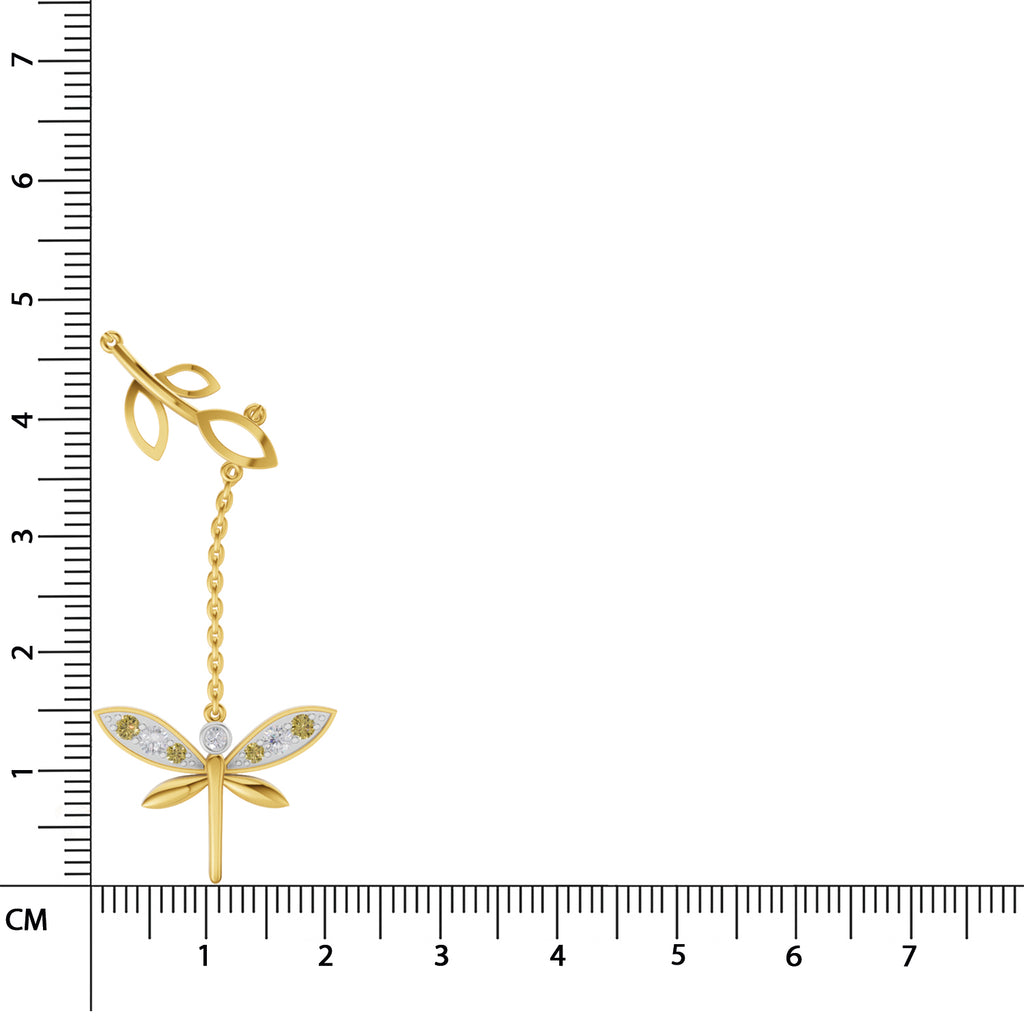 Sparq 0.14ct Evening Diamond Dragonfly Drop Necklace