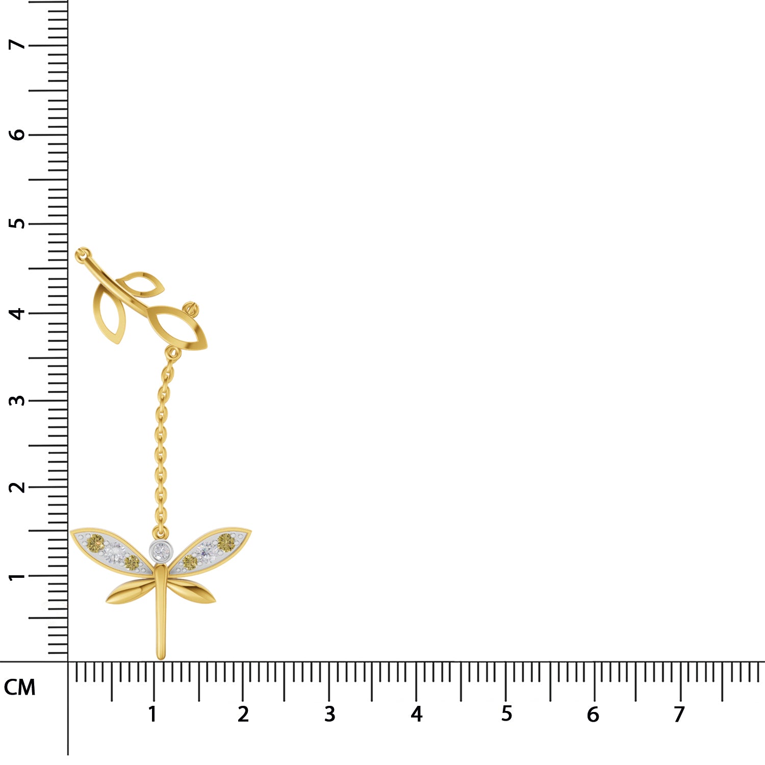 Sparq 0.14ct Evening Diamond Dragonfly Drop Necklace