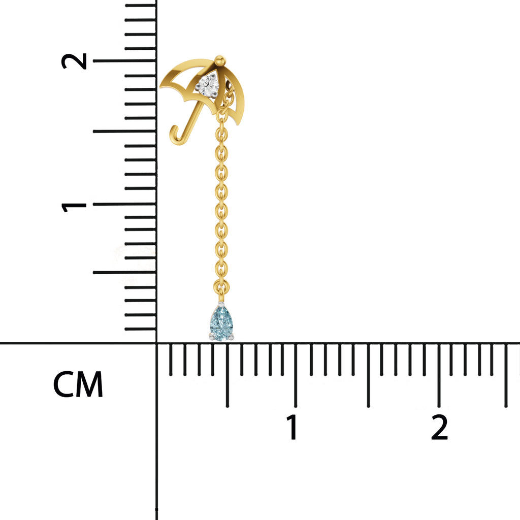 Sparq 0.07ct Minimal Diamond Star Drop Necklace