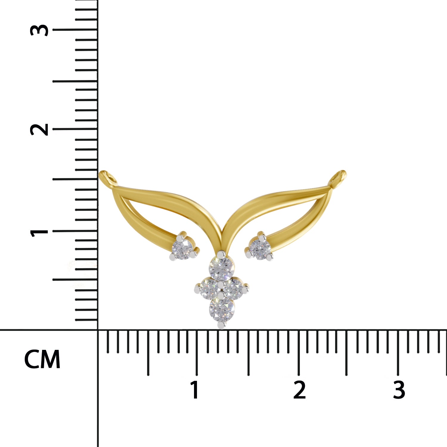 Sparq 0.28ct Minimal Diamond Cluster Swirl Necklace