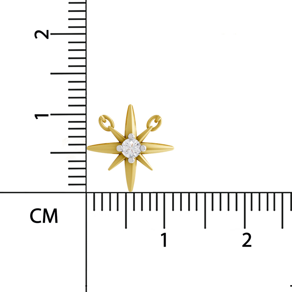 Sparq 0.07ct Minimal Celestial Diamond Star Threader Necklace