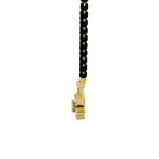 Lab Grown Diamond Necklace 0.21 Carat IGI Certified Round Shape F-G VS Quality| 925 Sterling Silver Yellow Gold Plated Floral Diamond Mangalsutra Pendant