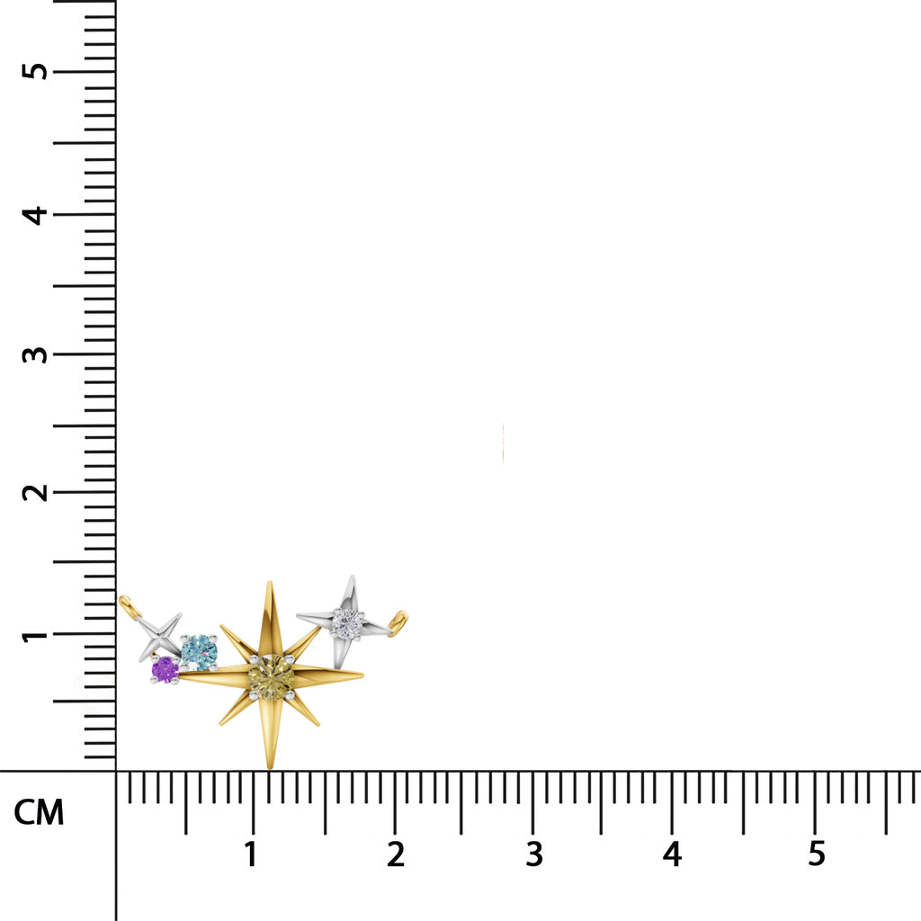 Sparq 0.07ct Dainty Celestial Diamond Star Threader Necklace