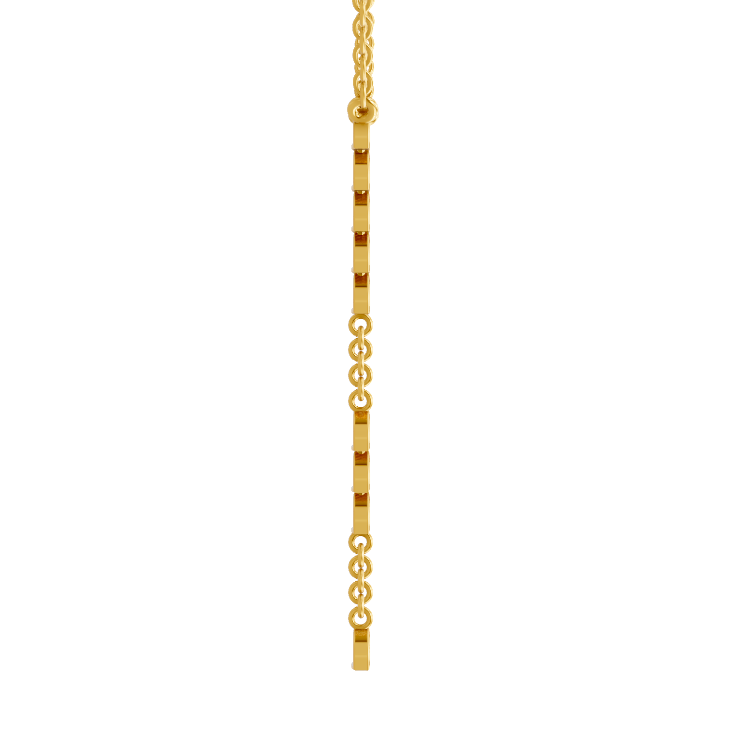 Lab Grown Diamond Necklace 0.11 Carat IGI Certified Round Shape 925 Sterling Silver Yellow Gold Plated Fashion Necklace