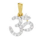 Lab Grown Diamond 0.27CT 925 Sterling Silver Gold Plated Round Shape Pendant