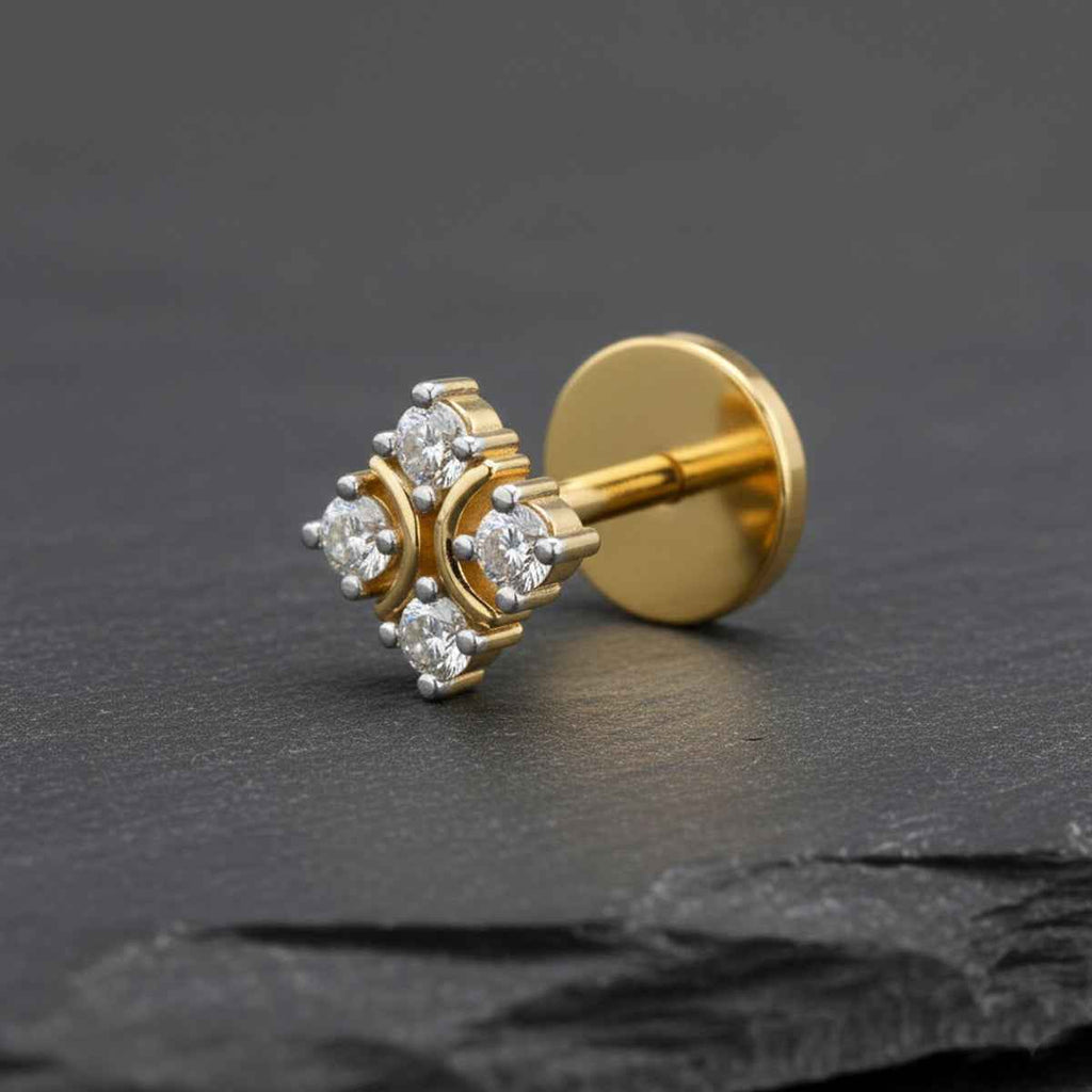 Sparq 0.03ct Everyday Diamond Cluster Stud Nose Pin