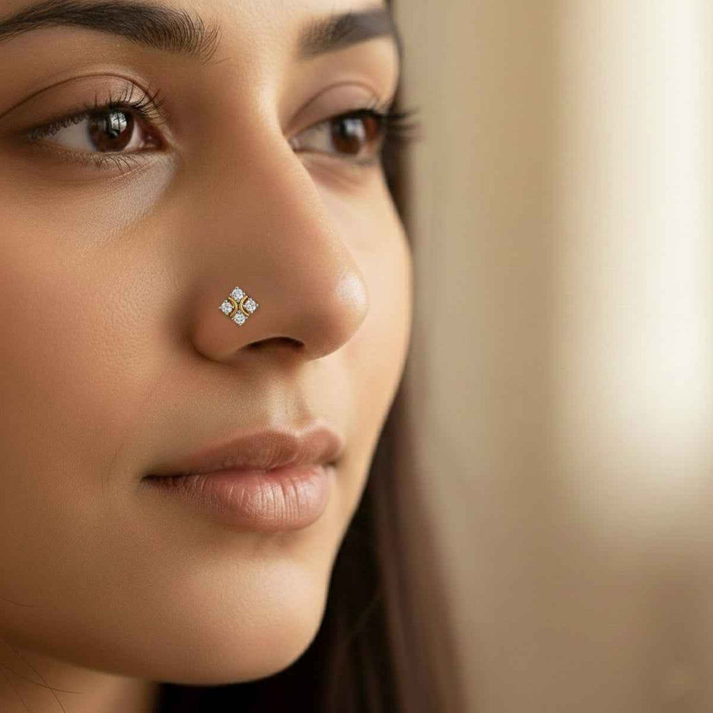 Sparq 0.03ct Everyday Diamond Cluster Stud Nose Pin
