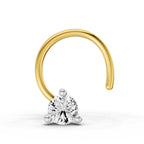 Sparq 0.1ct Solitaire Diamond Wire Nose Pin