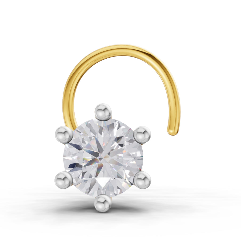 Sparq 0.15ct Minimal Diamond Cluster Wire Nose Pin