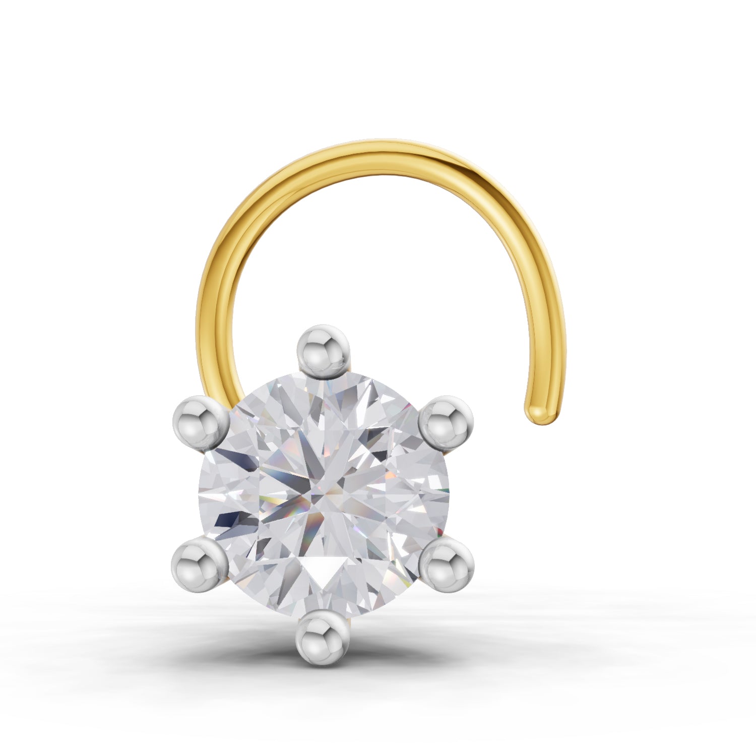 Sparq 0.15ct Minimal Diamond Cluster Wire Nose Pin