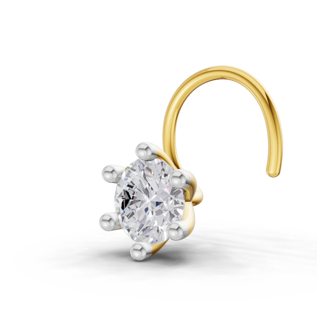 Sparq 0.15ct Minimal Diamond Cluster Wire Nose Pin