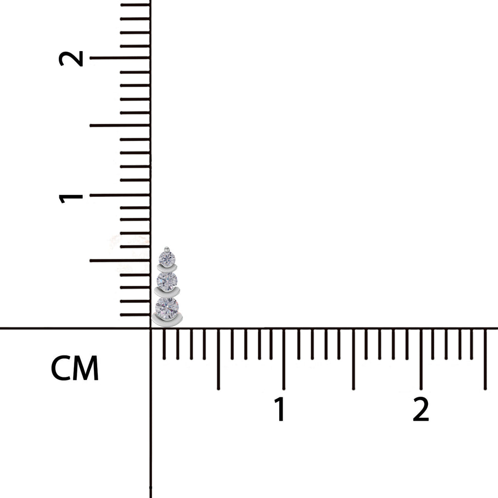 Sparq 0.05ct Everyday Diamond Cluster Stud Nose Pin