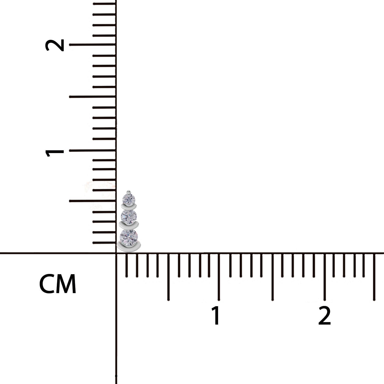 Sparq 0.05ct Everyday Diamond Cluster Stud Nose Pin