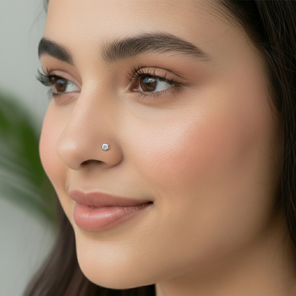 Sparq 0.05ct Solitaire Diamond Stud Nose Pin