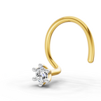 Sparq 0.05ct Solitaire Diamond Wire Nose Pin