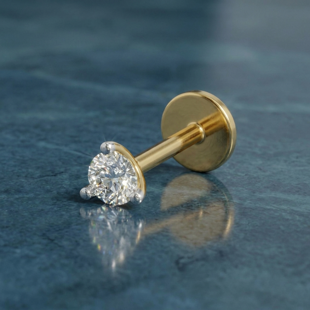 Sparq 0.01ct Solitaire Diamond Stud Nose Pin