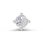 Lab Grown Diamond Nosepin 0.05 Carat Pear Shape 925 Sterling Silver Yellow Gold Plated Solitaire Nosepin