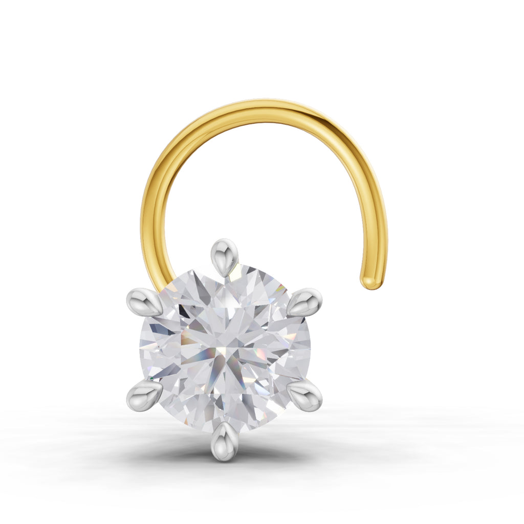 Sparq 0.15ct Minimal Diamond Cluster Wire Nose Pin