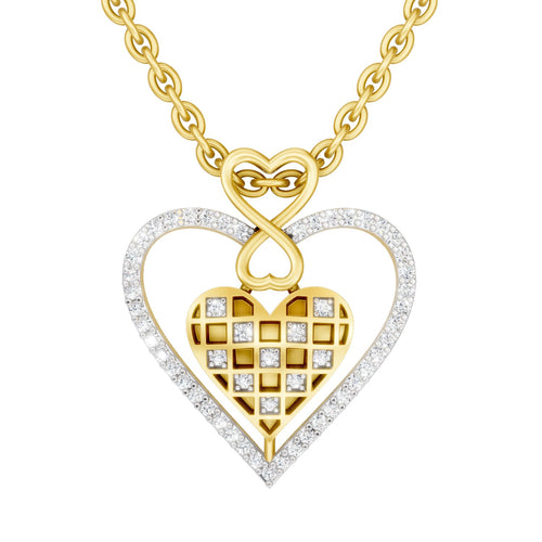 Sparq 0.22ct Evening Diamond Cluster Swirl Pendant