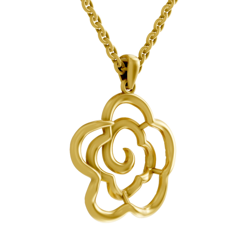 Lab Grown Diamond Pendant 0.33 Carat IGI Certified Round Shape 925 Sterling Silver Yellow Gold Plated Floral Pendant