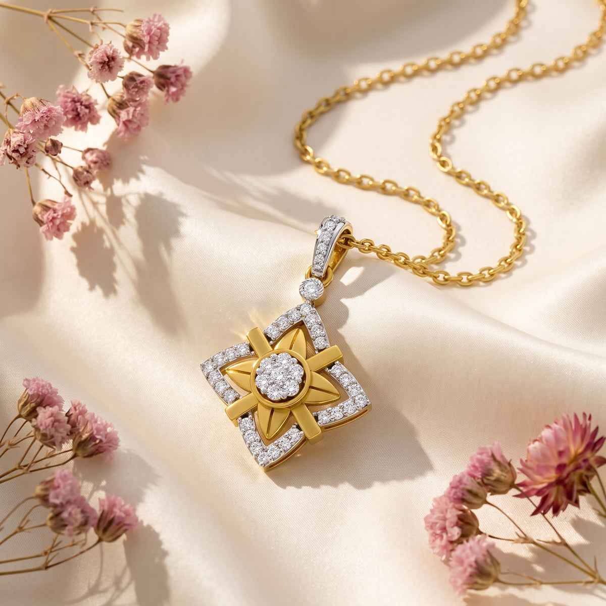 Sparq 0.38ct Evening Diamond Flower Pendant