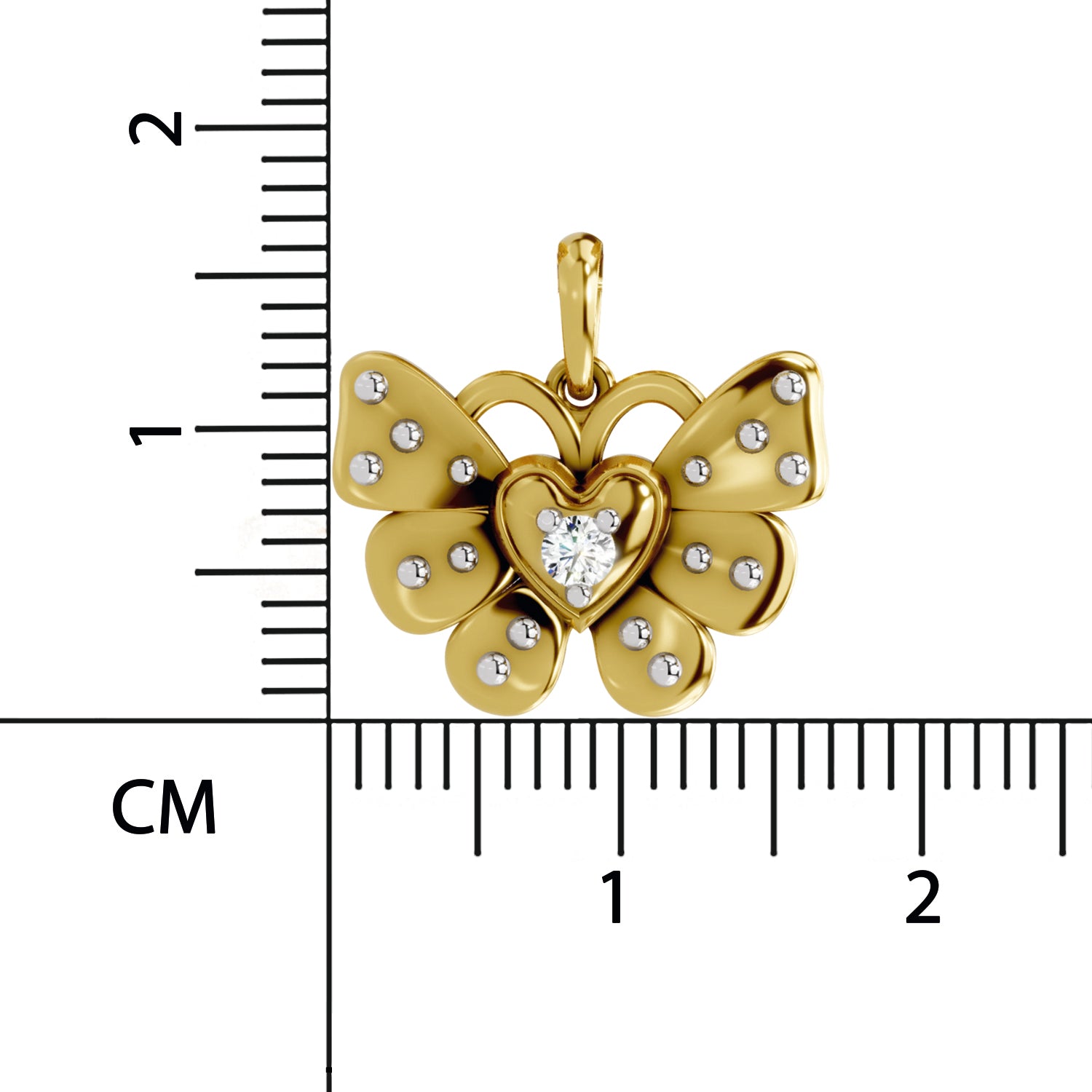 Sparq 0.07ct Dainty Diamond Dragonfly Drop Pendant