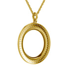 Lab Grown Diamond Pendant Necklace 1.41 Carat IGI Certified Round Shape F-G VS Quality| 925 Sterling Silver Gold Plated Fashion Pendant Necklace