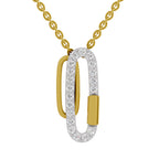 Lab Grown Diamond Pendant Necklace 0.48 Carat IGI Certified Round Shape F-G VS Quality| 925 Sterling Silver Gold Plated Fashion Pendant Necklace