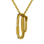 Lab Grown Diamond Pendant Necklace 0.48 Carat IGI Certified Round Shape F-G VS Quality| 925 Sterling Silver Gold Plated Fashion Pendant Necklace