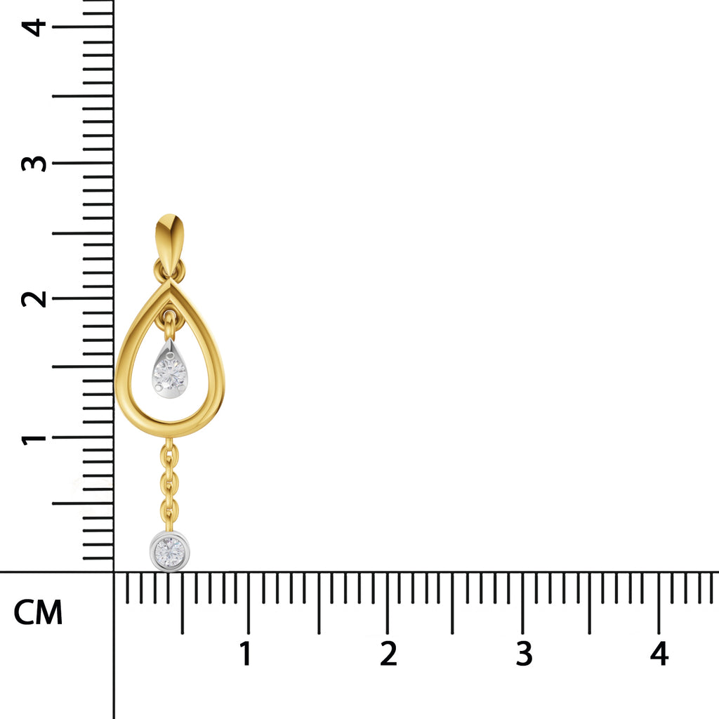 Sparq 0.09ct Minimal Diamond Star Drop Pendant