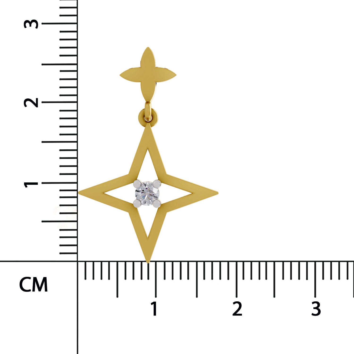 Sparq 0.08ct Minimal Celestial Diamond Star Threader Pendant