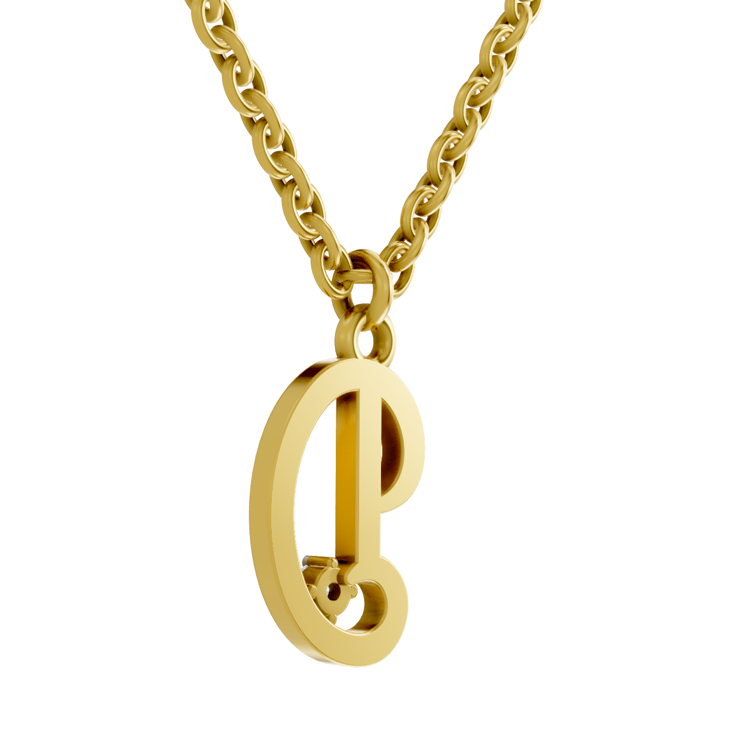 Lab Grown Diamond Pendant Necklace 0.02 Carat Round Shape 925 Sterling Silver Gold Plated Kids Pendant Necklace