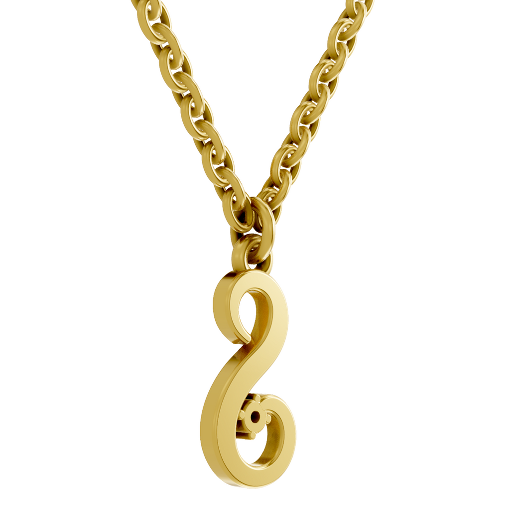 Lab Grown Diamond Pendant Necklace 0.02 Carat Round Shape 925 Sterling Silver Gold Plated Initial S Pendant Necklace