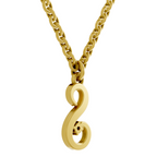 Lab Grown Diamond Pendant Necklace 0.02 Carat Round Shape 925 Sterling Silver Gold Plated Initial S Pendant Necklace