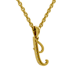 Lab Grown Diamond Pendant Necklace 0.07 Carat Round Shape 925 Sterling Silver Gold Plated Kid's Pendant Necklace