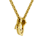 Lab Grown Diamond 0.24CT 925 Sterling Silver Gold Plated Round Shape Pendant