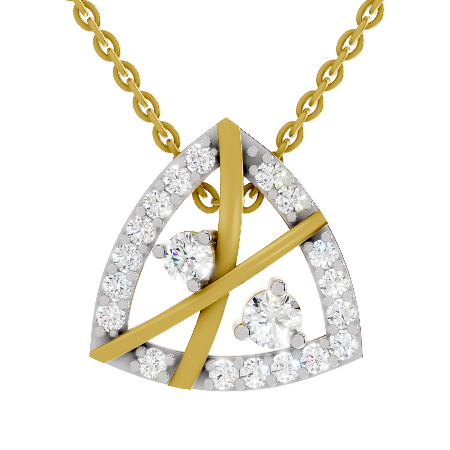 Lab Grown Diamond Pendant Necklace 0.29 Carat IGI Certified Round Shape F-G VS Quality| 925 Sterling Silver Gold Plated Fashion Pendant Necklace