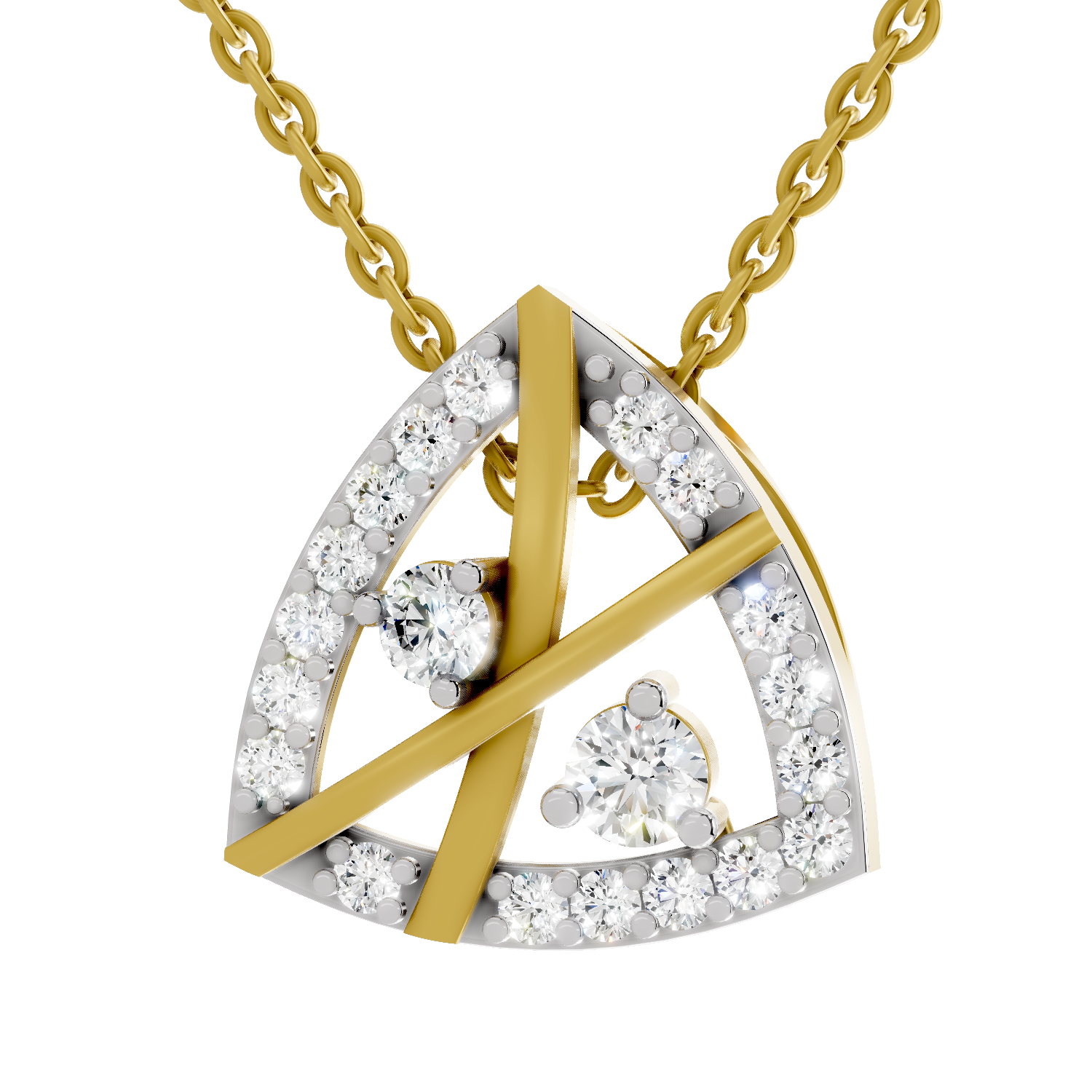 Lab Grown Diamond Pendant Necklace 0.29 Carat IGI Certified Round Shape F-G VS Quality| 925 Sterling Silver Gold Plated Fashion Pendant Necklace