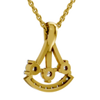 Lab Grown Diamond Pendant Necklace 0.31 Carat IGI Certified Round Shape F-G VS Quality| 925 Sterling Silver Gold Plated Fashion Pendant Necklace