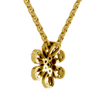 Lab Grown Diamond 0.3CT 925 Sterling Silver Gold Plated Round Shape Pendant