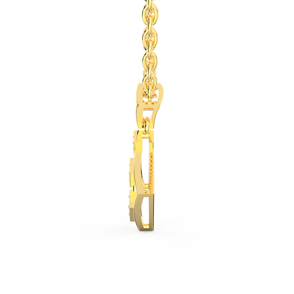 SPARQ 3-Stone Diamond Rhombus Pendant in Gold Plated