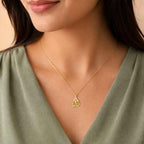 SPARQ Sparkling Diamond Lord Ganesha Pendant in Gold Plated