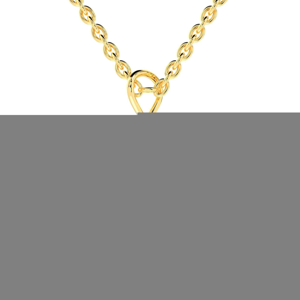 SPARQ Two-Tone Gold Leaf & Diamond Swirl Pendant