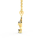 SPARQ Spiritual Ganesha Diamond Solitaire Pendant in Gold Plated