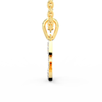 SPARQ Initial C Lab Grown Diamond Yellow Gold Plated Pendant