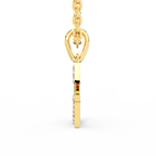 SPARQ Initial G Lab Grown Diamond Yellow Gold Plated Pendant